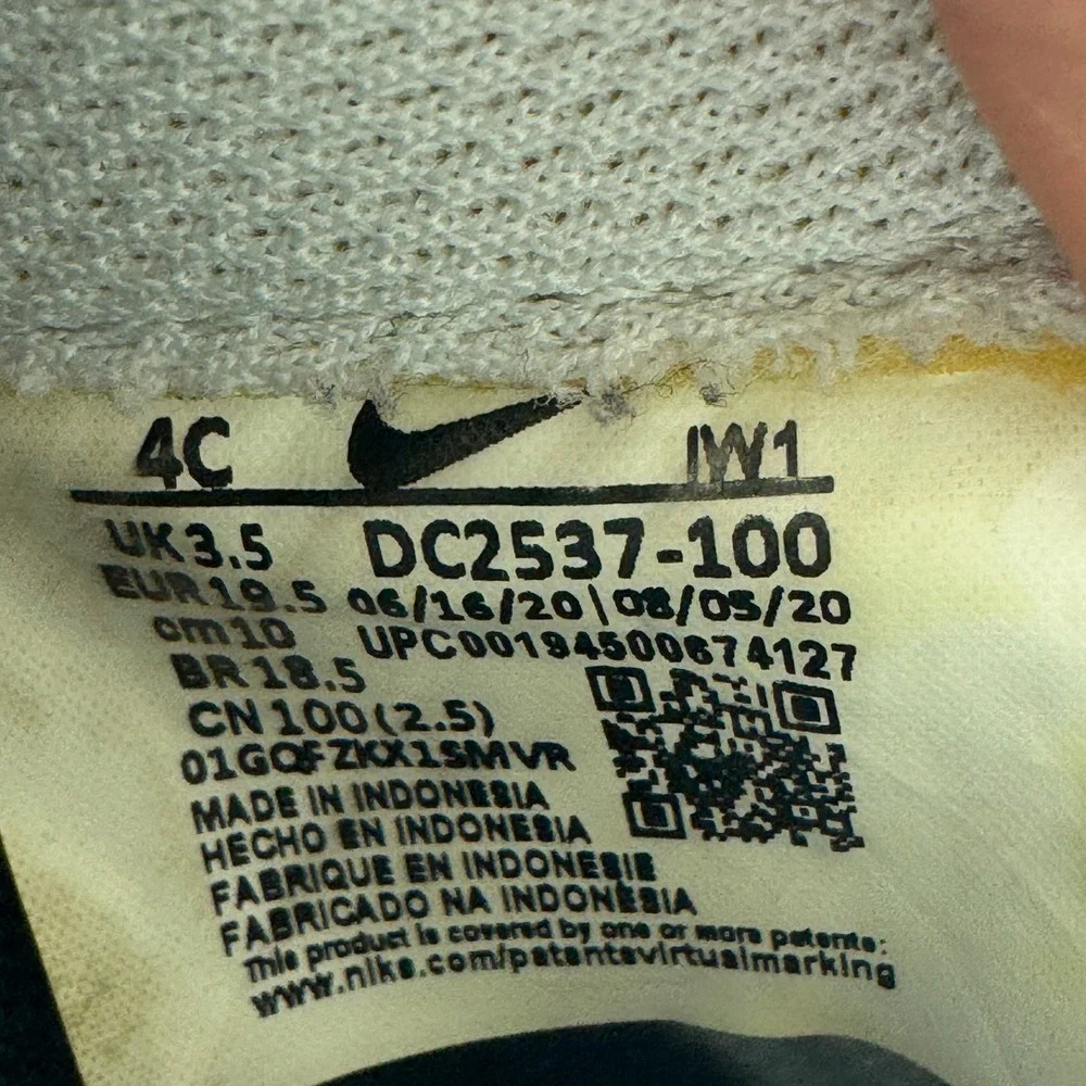 Nike Force 1 Toggle Toddler Sneakers White Black Red DC2537-100 Size 4C